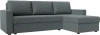 121139 Диван угловой Траумберг Лайт правый угол (Серый/Рогожка) Лига Диванов арт.121139