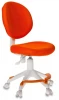 KD-W6-F/TW-96-1 Кресло детское Бюрократ KD-W6-F оранжевый крестовина пластик подст.для ног пластик белый
