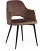 19001 Обеденный стул Tetchair VALKYRIA (Ткань,Металл/Коричневый)