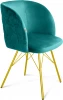 9963415502 Стул SHT-ST33-1/S37 альпийский бирюзовый/золото Sheffilton 9963415502