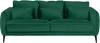 664755 Диван Amsterdam трехместный ОГОГО (арт.664755), (Ткань/Изумрудный)