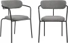 FR 0997P Комплект из 2-х стульев Ant букле серый Bradexhome арт.FR 0997P
