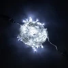 EST200-10-1W Гирлянда Нить 20м Белая 24В, 200 LED, Провод Прозрачный Силикон, IP65