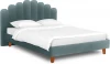 577097 Кровать Queen II Sharlotta L 1600 ОГОГО (арт.577097), (Ткань/Бирюзовый)