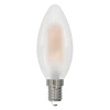 LED-C35-7W/3000K/E14/FR/SLF Лампа светодиодная, форма "свеча", матовая, теплый белый свет 3000K Volpe Optima Филамент LED-C35-7W/3000K/E14/FR/SLF
