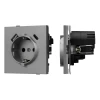 054088 Механизм розетки с USB зарядкой SCT-TENDO-MUAC-PL-GR (230V, 16A) (Arlight, Графитовый) 054088