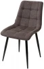 628M03710 Стул CHIC 1983-40 бежево-серый/ RU-12 коричневый антрацит/ черный каркас