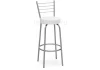 453998 Барный стул Woodville Kuroda белый полимер / светлый мусс 453998