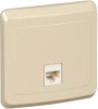 KOMC-001K Розетка встраиваемая Ethernet RJ-45 (Кремовый) Systeme Electric Etude KOMC-001K