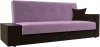 118509L Диван-книжка Лига-020 стол слева (Сиреневый,Коричневый/Микровельвет) Лига Диванов арт.118509L