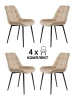 MF1002-4 Стул MyFar Феникс бежевый велюр (комплект 4 шт) MF1002-4
