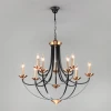 60098/9 черный Подвесная люстра Eurosvet Lazzaro 60098/9 черный (220V, на цепи, свеча)