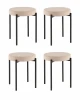 УТ000042656 Табурет Бриф Original велюр бежевый 4 шт. Stool Group УТ000042656