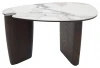 626M05983 Стол кофейный ДЭГ (DAG) цвет FENDI WHITE керамика на стекле/массив/ МДФ, дубовый шпон ®DISAUR M-City 64677