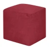 3923801 Пуфик Dreambag Куб Бордовый Велюр (Классический) 3923801