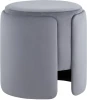 УТ000039395 Пуф Taks велюр серый Stool Group арт.УТ000039395