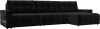 128963 Диван угловой с полками Лига-053 НПБ Лонг Лига Диванов (Велюр) арт.128963