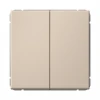 GAL001265 Переключатель двухклавишный (песочный) Systeme Electric GAL001265