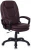 CH-868LT/BROWN Кресло руководителя Бюрократ CH-868LT коричневый искусственная кожа крестовина пластик