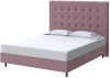 2012811 PROxSON Кровать Madrid Boxspring Standart (Ткань: Велюр Gratta 6 Ягодный мусс) 90x200