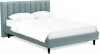 577485 Кровать Queen II Sofia L 1600 ОГОГО (арт.577485), (Ткань/Бирюзовый)