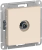 ATN000292 ТВ-розетка встраиваемая проходная (бежевый) Systeme Electric AtlasDesign ATN000292