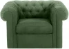 339871 Кресло Chesterfield ОГОГО (арт.339871), (Ткань/Зеленый)