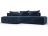 134806L Диван угловой Лига-103 НПБ угол левый (ДСП,Брус,Фанера,Велюр/Синий) Лига Диванов 134806L