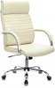 T-8010N/SL/IVORY Кресло руководителя Бюрократ T-8010N слоновая кость OR-10 эко.кожа крестовина металл хром