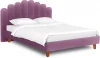 577025 Кровать Queen II Sharlotta L 1600 ОГОГО (арт.577025), (Ткань/Сиреневый)