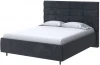 2018796 PROxSON Кровать Shapy без основания (Ткань: Велюр Casa Графитовый) 90x200