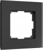 W0013108 Рамка на 1 пост (черный, стекло soft-touch) Werkel W0013108 (a064572)