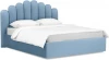 517610 Кровать Queen Sharlotta 1600 Lux ОГОГО (арт.517610), (Ткань/Голубой)