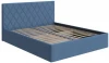 2028227 PROxSON Кровать Fresco с бельевым ящиком (Ткань: Рогожка Тетра Голубой) 160x200