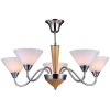 EVORA 11400/5C CHROME, OAK Потолочная люстра Natali Kovaltseva Evora 11400/5C CHROME, OAK
