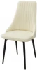 463M03889 Обеденный стул M-City Руссо Premier 01 Сливочный, велюр / черный каркас