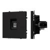 054301 Механизм телефонной розетки SCT-NOBE-MTL1-SFPL-BK (RJ-11, 4C) (Arlight, Черный оникс) 054301