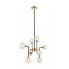 P0454-08C-SDGF Потолочная люстра на штанге Zumaline Riano P0454-08C-SDGF (220V, шарики, молекулы)