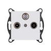 REA-036WM Розетка тройная TV (мама) + TV (папа) + спутниковая SAT белый матовый Kollinger REA-036WM для Aspekt, Eleganz, Reflex