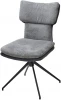 631M05503 Стул M-City NEVIS 360 град поворот с возвратом TENDER WAY80 серый, шенилл/ ODIN18 тем-серый / Черн