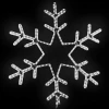 LC-13055 Светодиодная Снежинка "Путеводная Звезда" Ø0,8м Белая, Дюралайт на Металлическом Каркасе, IP54 Laitcom LC-13055