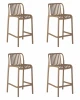 SET-4 777-1PP-LMZL CHLOE Набор 4 шт Стул полубарный DOBRIN CHLOE (бежевый)