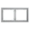 VLS100216 Рамка пластиковая на 2 поста (серый) Voltum S70 VLS100216