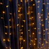 41624 Светодиодная гирлянда Feron CL20 41624 занавес, статичная, 2*2м + 3м 220V желтый c питанием от сети, прозрачный шнур