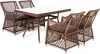 LCL4T-5-SET brown "Латте–140 L" обеденная группа плетеная, цвет коричневый 4SIS арт.УТ-00002190