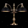 81003-3T ANTIQUE Настольная лампа Natali Kovaltseva Versailles, 3 плафона, бронза с черным