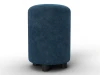 132488 Пуф 001 (ДСП,Фанера/Пластик/Велюр/Синий) Лига Диванов 132488