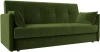 117858 Диван-книжка Лига-018 (Зеленый/Микровельвет) Лига Диванов арт.117858