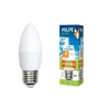LED-C37-8W/DW/E27/FR/O картон Лампочка светодиодная свеча белая E27 8W Volpe LED-C37-8W/DW/E27/FR/O картон