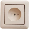 RS16-151-28 Розетка встраиваемая без заземления со шторками (слоновая кость) Systeme Electric RS16-151-28